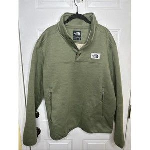 The North Face 1/4-Button Sherpa Patrol Fleece Earth Green Men’s XLarge
